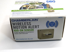 Chamberlain CWPIR Wireless Motion Alert AddOn Sensor Easy Install 0.5 Mile NIB