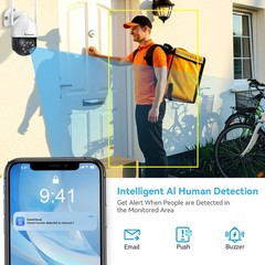 WiFi CCTV Camera Security 5MP System PTZ Outdoor Wireless Home 10CH NVR Audio