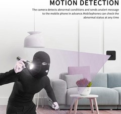 HD , Wireless Mini for Office & Home Small with Night Vision with Android & iOS