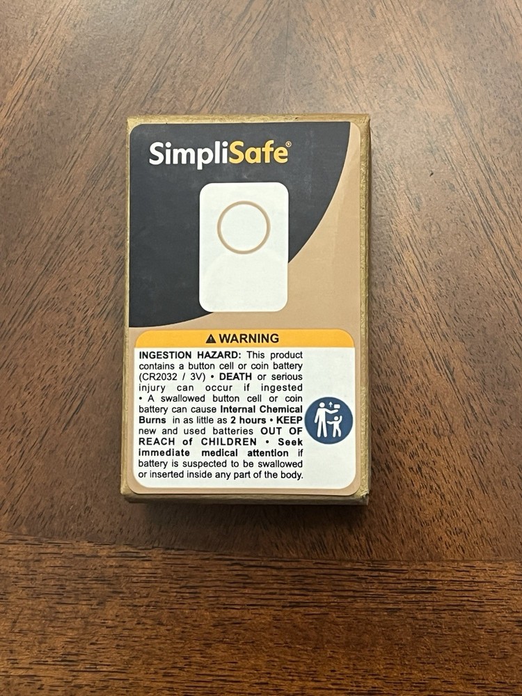 SimpliSafe Home Security Panic Button PB3 Generation 3 Gen3 White Brand New