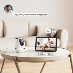 WUUK 4MP Indoor Security Camera Pan Tilt Cam for Baby Monitor Wi-Fi Home Secu…