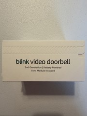 Blink Video Doorbel with Sync Module Core, Battery, Head-to-Toe HD View – Black