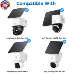 Gutter Mount Bracket Compatible with eufy Security SoloCam S340/E30/E42, eufy Se
