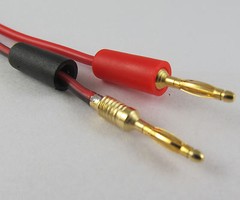 1pair 2mm Gold Banana Plug Hard Plastic to Alligator Clip Test Probe Cable 1M