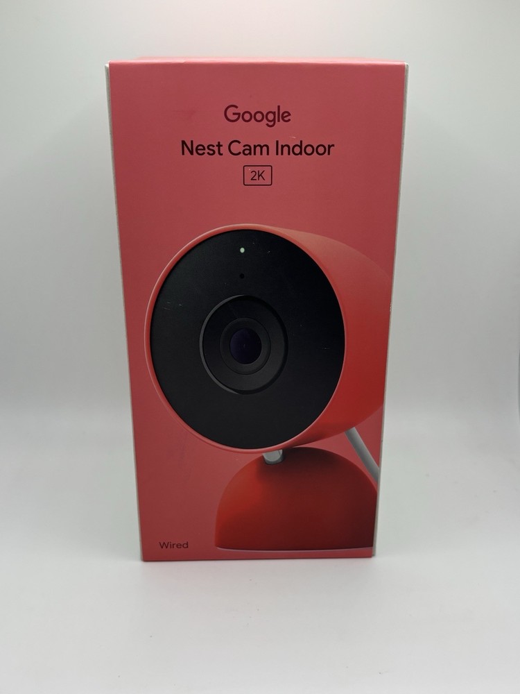 Google Nest Cam 2K Indoor Wired 3rd Gen Security Camera Berry GA09974-US NEW
