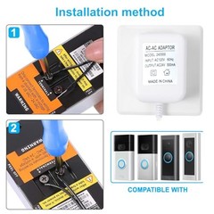 24V Video Doorbell Power Adapter | Power Supply Transformer for Ring, Nest,