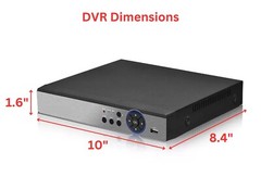 8 Channel H.265 H.264 Security DVR w 2TB Hard Drive CCTV Camera Video Recorder