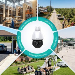 Vikylin 4K 8MP 25X Zoom PoE Security Camera PTZ Auto Tracking Outdoor 2Way Audio