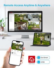 ZOSI 16CH 4K 8MP NVR PoE Security Camera System 8x5MP Outdoor PoE IP Camera 4TB