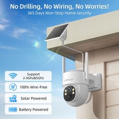Camoon Solar Security Cameras Outdoor Wireless,4 Cam-Kit,2K Color Night Vision