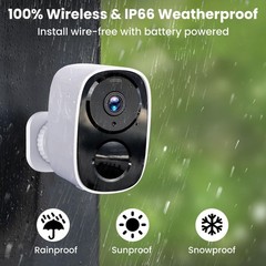 2026 Upgraded 2K Security Cameras Wireless Outdoor, Free Cloud Storage, 16 Mo…