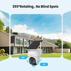 ARCCTV Solar Battery Powered Wireless Security Camera System WiFi PTZ Outdoor IR