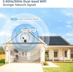 CAMCAMP 10″ LCD 10CH 2K NVR WiFi IP Outdoor Wireless Security Camera System CCTV