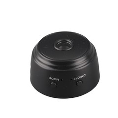 (Black)Security Camera Portable Mini Camera 150 Degree Wide Angle Home Use