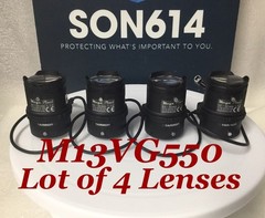 Lot 4 TAMRON M13VG550 Security Lenses W/ 5-50mm VF F1.4 1/3” 4 Megapixel TESTED!