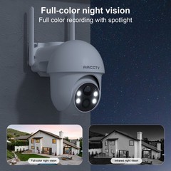 ARCCTV 4MP Security Camera Wireless IP Outdoor Pan/Tilt Audio Color Night Vision