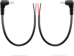 2 Pack 90 Degree DC Power Pigtails Cable, DC 5.5MM X 2.5MM Male Plug