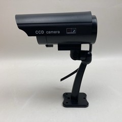 DUMMY CCTV CAMERA w/ Flashing LED Black Plastic ***DUMMY CAMERA – NOT REAL****