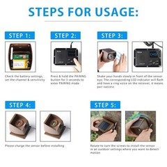 Extra Solar or Rechargeable Motion Sensors for Wuloo Wireless Driveway Alarms