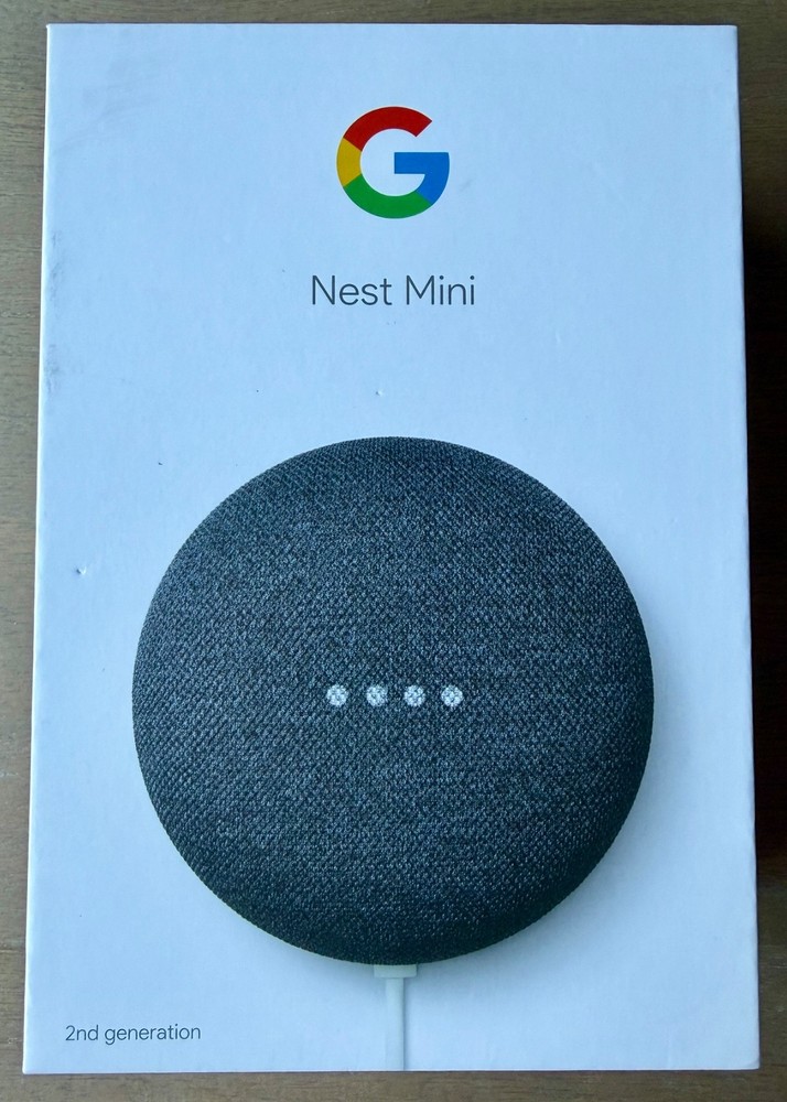 NEW Google Nest Mini (2nd Generation) Smart Speaker – Charcoal