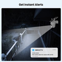 ARCCTV Solar Battery Powered Wireless Security Camera System WiFi PTZ Outdoor IR