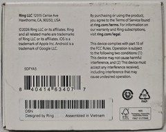 Ring Battery Doorbell Retinal 2K in Speckled Gray (2nd Gen) – New Sealed