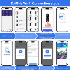 Smart 1080P Video Doorbell Camera with Night Vision, Live View, AI Human Detecti