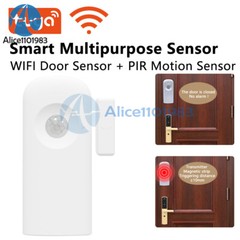 Tuya Smart Multipurpose WiFi Door Sensor PIR Motion Sensor 2-in-1 function