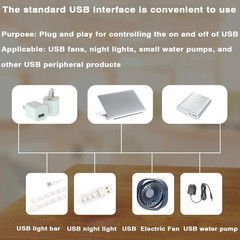DC 5V USB Wireless Remote Control Switch,3A Heavy Duty RF Relay Power Switch (Po