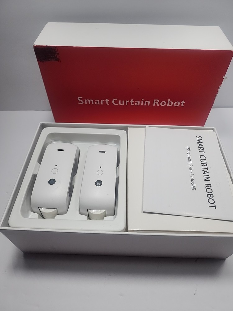 Smart Curtain Opener (2-Pack) | WiFi + App + Voice Control | Silent Motor