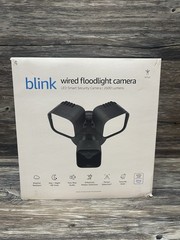 Blink Wired Floodlight Camera, Smart Security Camera, 2600 Lumens, HD BLACK