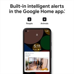 Google indoor Nest Security Cam 1080p (Wired) – 2nd Generation – Snow