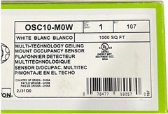 Leviton Osc10-M0w Occupancy Sensor,Ceiling,1000Sq Ft,White