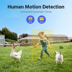 ANNKE 4MP Wireless Solar Battery Powered Security Camera System PT Color Night