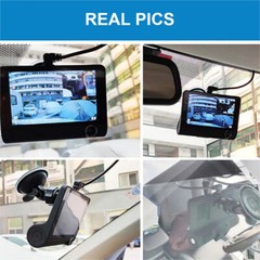 4” 3Lens 1080P Dash Cam Car DVR Front & Rear Camera Night Vision G-sensor