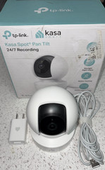 TP-Link 2K Kasa Spot Pan Tilt 24/7 Recording IP Home Security Camera – White