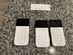 SimpliSafe Home Security System Wireless Keypad Remote White SSKP3 LOT of 3