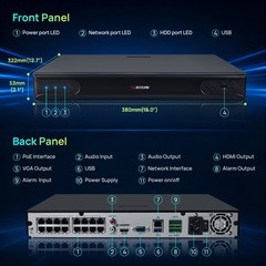 Vikylin Smartfind 16POE 16CH NVR System 24H Color MIC 8MP 4K Network Camera Lot