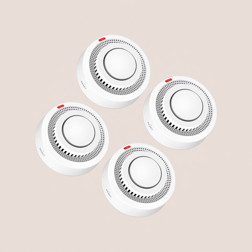 Tuya Smart WiFi Smoke Sensor Fire Protection 85dB Sound Security System ControKq