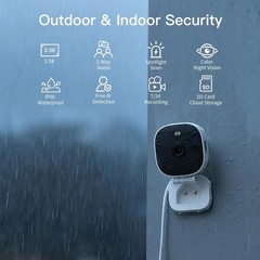 Smart Wi-Fi Cameras for Home Outdoor 2.5K, 2.4G/5G Wired