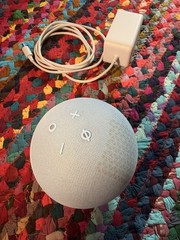 Amazon Echo Dot Cloud Blue 5th Generation Smart Speaker with power adapter