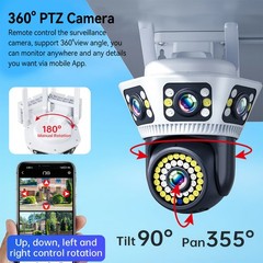 6MP WiFi Surveillance Security Camera Outdoor Night Vision Motion Sensor Alarm
