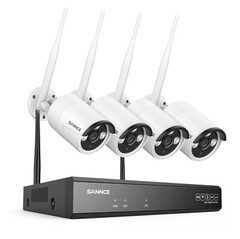 SANNCE Wireless 5MP Security Camera System 8CH NVR Two Way Audio Human Detection