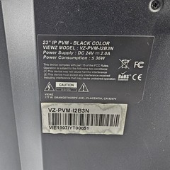 ViewZ VZ-PVM-I2B3N 23″ 1920×1080 IP PVM Based CCTV Monitor w 2MP Camera Black