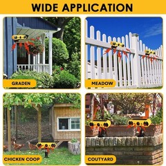 Solar Motion Sensor Alarm 2*130db Ultrasonic Siren Outdoor Motion Detector Alarm