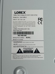 LOREX 1080p 16ch Analog HD DVR with 1 TB HDD – D441A6B-Z. FOR PARTS, READ