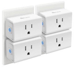 Smart Wi-Fi Outlet Mini 15A Voice Control Compatible with Alexa Google IFTTT