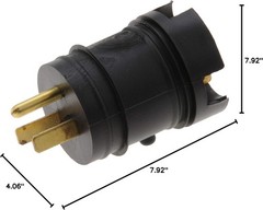 Field-Wired 120V Male Plug | Weatherproof Technology