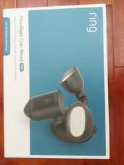 NEW Ring Floodlight Cam Wired Pro w/ Birds Eye View 3D Motion Detection White