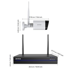 ANNKE 5MP 16CH NVR Wireless Security IP Camera System Two Way Audio Human Detect